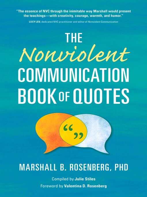 Title details for The Nonviolent Communication Book of Quotes by Marshall B. Rosenberg - Wait list